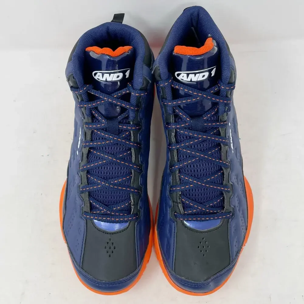 AND1 Show Out Basketball Shoes Blue Black Orange Youth Boys Size 6 *NO INSOLES*